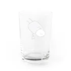 モゴモゴSHOPの起きれんのよ Water Glass :back