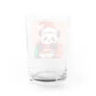 動物大好き＠たつまるの準備中パンダ Water Glass :back