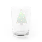mkumakumaのニャンコの楽しいクリスマス Water Glass :back