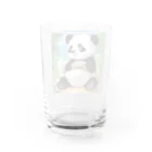 動物大好き＠たつまるの腹巻パンダ Water Glass :back