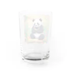 動物大好き＠たつまるの背骨矯正中パンダ Water Glass :back