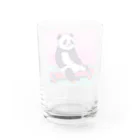 yacco-のお店のある日のぱんだ Water Glass :back