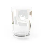 ジト目のサァサァお立ち台 Water Glass :back