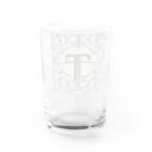 connectの幸運アルファベット　T Water Glass :back