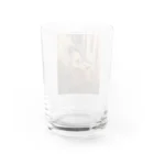 青い猫の瞬き Water Glass :back