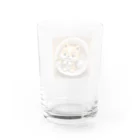 dcgnori／ワンコ画像のおむすび三角顔のしばちゃんワンプレート Water Glass :back