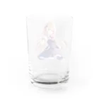 かわいい女の子とシュールな絵のアリスマーガレットちゃん Water Glass :back