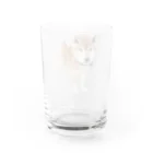 高速道路屋さんのツリ目犬 Water Glass :back