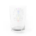 CyberArmadilloの月のガヤトリマントラ Water Glass :back