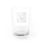 神秘的な動物達の神秘的な鹿 Water Glass :back