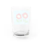 YAY(ヤイ)の赤いお花 Water Glass :back