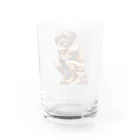 Urban A24の【Thinks】考える犬 Thinking Dog Water Glass :back