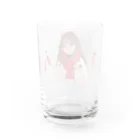 うしちゃんのお部屋の赤いマフラーの女の子（クリスマス） Water Glass :back