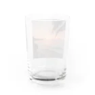 海外の景色たちの海外の夕焼け Water Glass :back