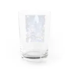 シロクマペンギンのムーンライトシティのメタリックガール Water Glass :back