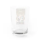 ブラックホワイトの美術館車 Water Glass :back