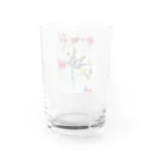 HiraHiraPaperのくろい花 Water Glass :back