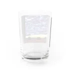 takuSHOP99の夕焼けの雷雲 Water Glass :back