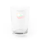 ポンキチはうすの緑茶でリラックス猫 Water Glass :back