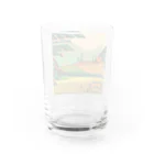 lallypipiのドット柄の世界「野生の王国」グッズ Water Glass :back