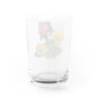 komeの花と鳥 Water Glass :back