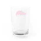 loveclonesのワニくん ピンク 0624 WANIGATOR ロゴ Water Glass :back