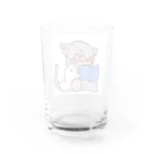 Kujakuの朗読猫 Water Glass :back