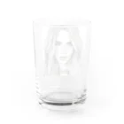 Olivi　Styleの外国人女性の顔 Water Glass :back