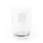 okura-hのおばあちゃんの柄シャツ Water Glass :back