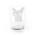 dogstagram.jpのサングラスをかけた犬 Water Glass :back