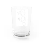 コンビニ行く程度屋の働らくお兄さん Water Glass :back