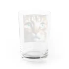 しんの考え事している猫 Water Glass :back