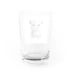 ブサカワ二頭身アニマルくんのブサカワ二頭身アニマル(背景無) Water Glass :back