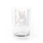 おもかわさんのトイレにくまたん Water Glass :back