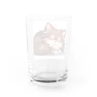 AutoArtistryのかわいいロングコートチワワ　アニメ風グッズ（おやすみバージョン） Water Glass :back