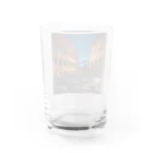 awawoの夕闇に染まるコロッセオの風景 Water Glass :back