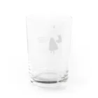 tukinami_tukikoの月並み月狐のシンプルデザイン Water Glass :back