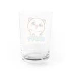 ラッキーマインあべむつきのLINEスタンプっぽいデザインの可愛らしい画像です！ Water Glass :back