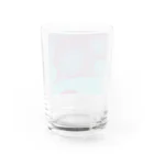 青町ねおんの水滴　ピンク×グリーン Water Glass :back