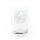 Tomochan商店のパンダがロードレーサーに Water Glass :back