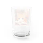 星パンダショップのほんよみかんねこ Water Glass :back