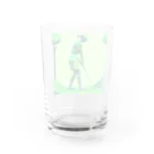 田舎老人只爺のゴルフしている美人 Water Glass :back