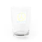 ピース フォー ウクライナのウクライナちゃん Water Glass :back