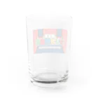 旅するマリオ配達員　放浪の旅中のオリジナルグッズ Water Glass :back