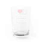 おもしろいTシャツ屋さんのI LOVE JIMNY ジムニー Water Glass :back