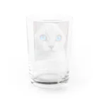 ソラトラの青目の猫 Water Glass :back