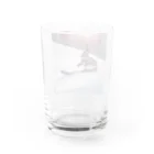 peinto888のスキーうさちゃん Water Glass :back