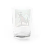 Superherooの発光する鱗を持つ恐竜 Water Glass :back