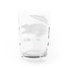 ファンシーTシャツ屋のクールでワイルドなあなたを魅了するクロコダイル Water Glass :back