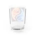 Superherooの氷と炎が追いかけあう Water Glass :back